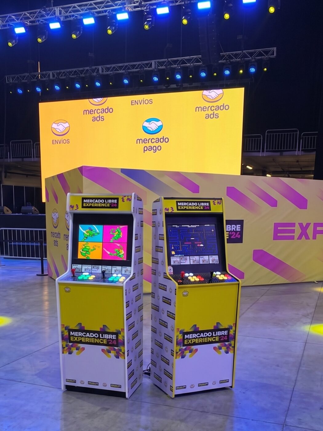 Arcades personalizadas para Mercado Libre Experience